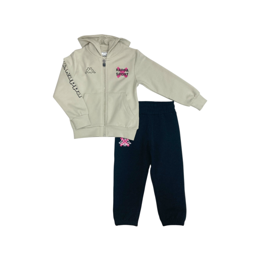 tuta bambina felpata 3/7 anni