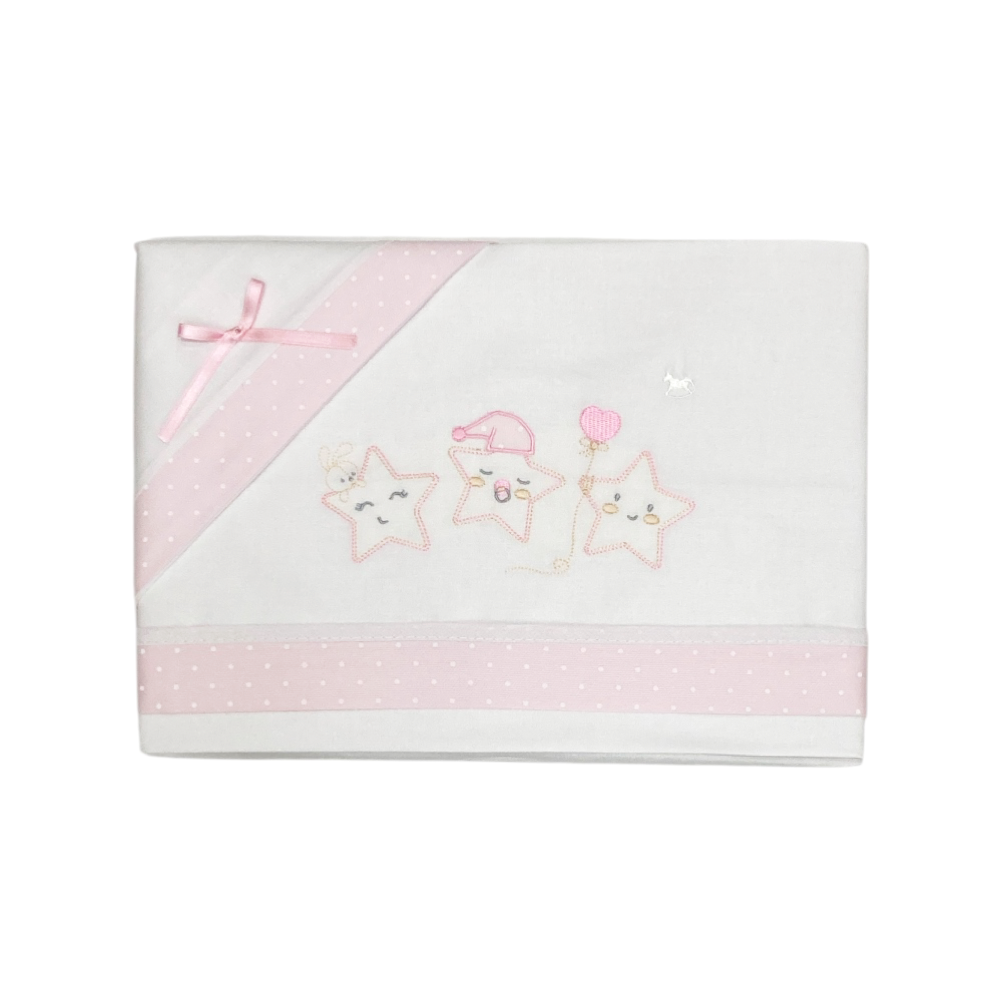 set lenzuolini carrozzina cotone
