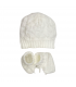 set cappellino + babbucce misto lana