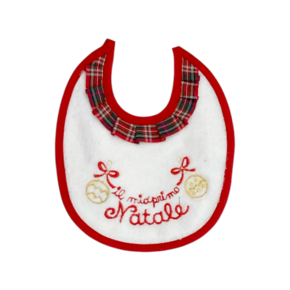 bavaglino natalizio ciniglia unisex