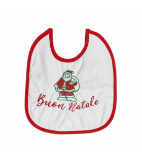 bavaglino natalizio unisex cotone