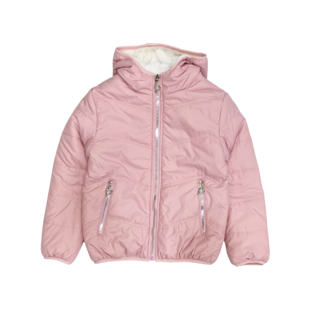giubbotto bambina reversibile 4/14 anni