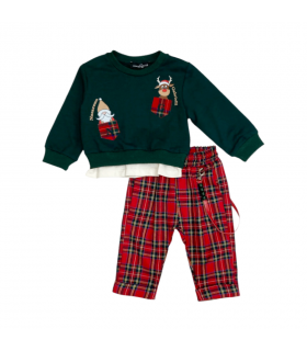 completo bambino natalizio 9/30 mesi
