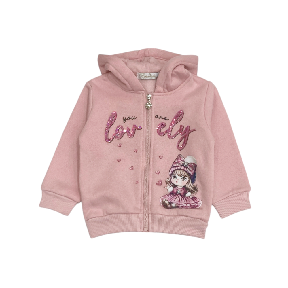 tuta bambina felpata 12/36 mesi