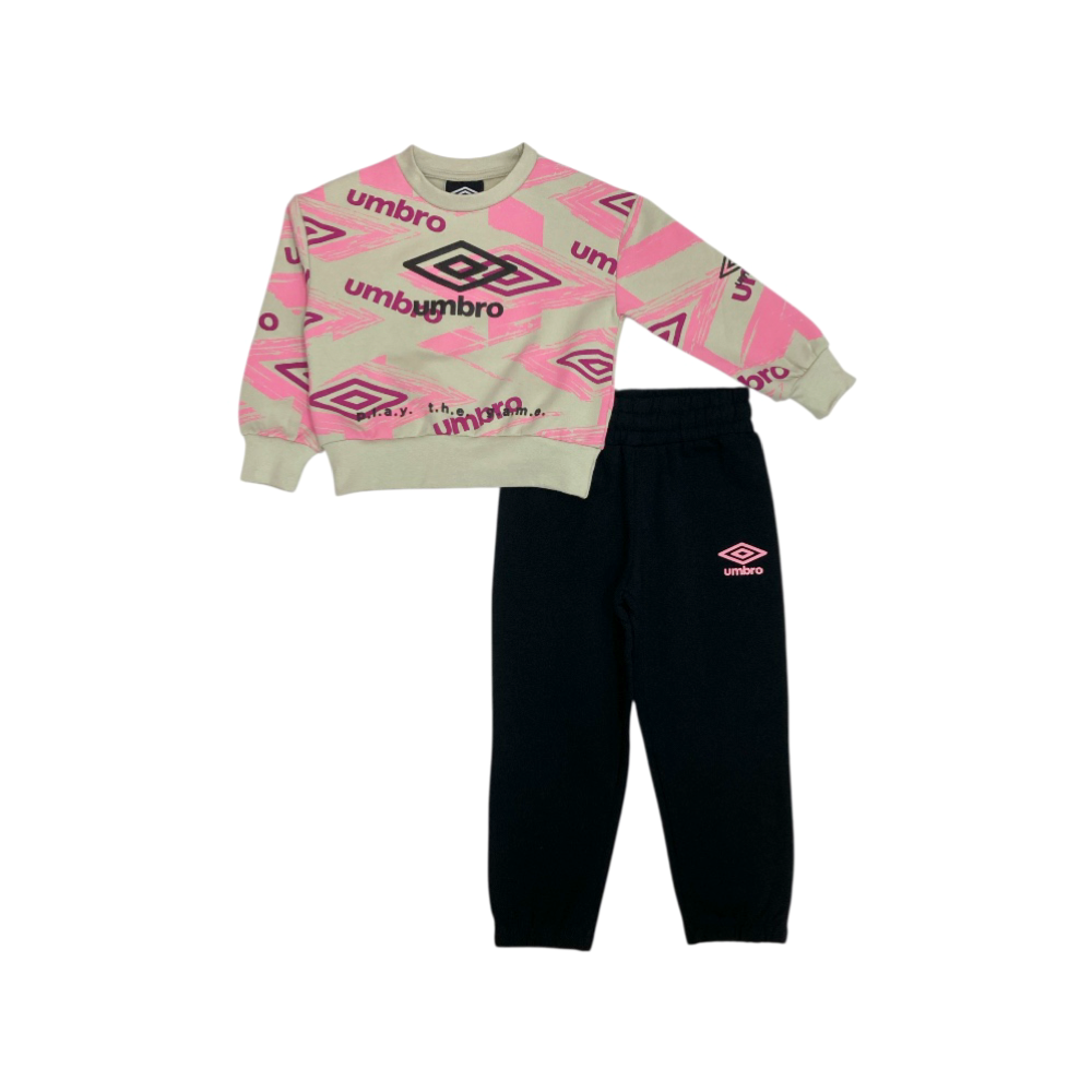 tuta bambina felpata 3/7 anni