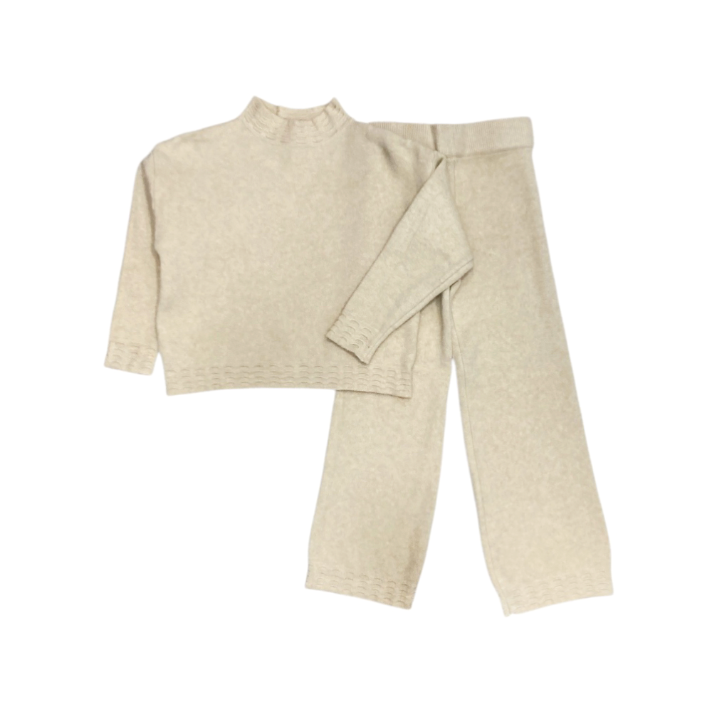 completo bambina in maglia 4/12 anni