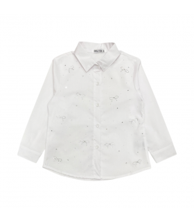 camicia bambina popeline 4/14 anni