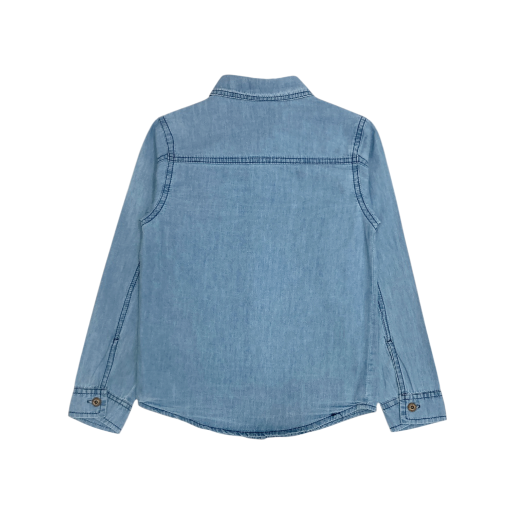 camicia chambray ragazzo 6/16 anni