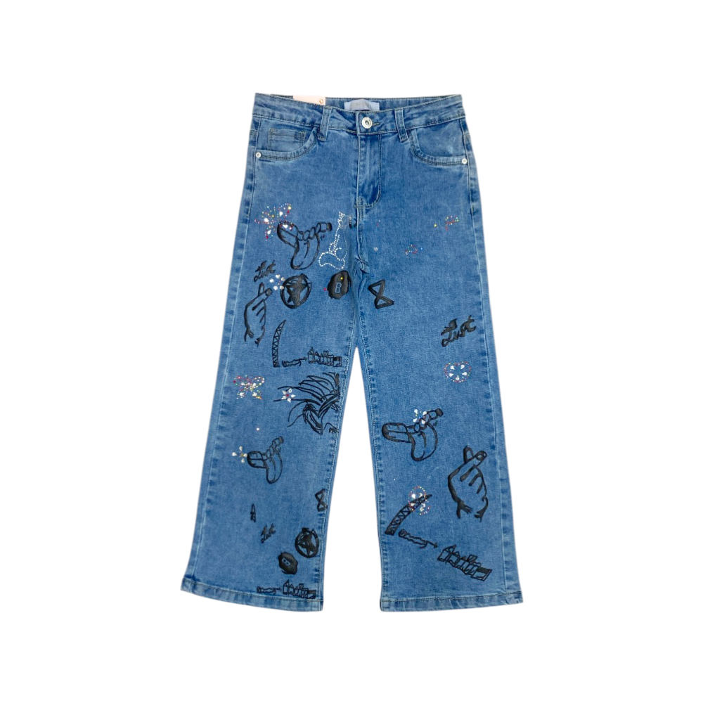 jeans ragazza leggero 8/16 anni