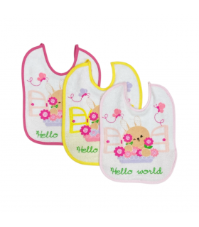 set 6 pezzi bavaglini in spugna