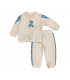tuta bambina felpa leggera 12/36 mesi