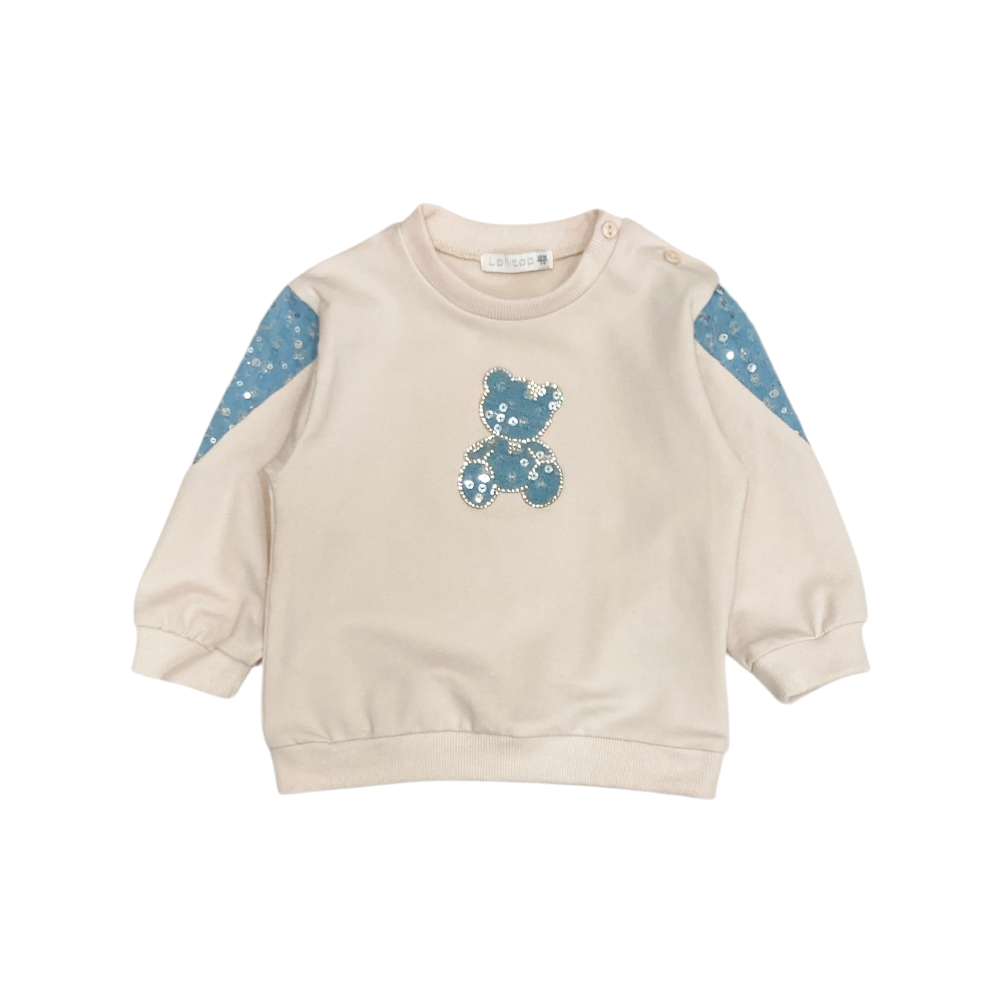 tuta bambina felpa leggera 12/36 mesi