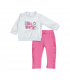 tuta bambina felpa leggera 3/18 mesi