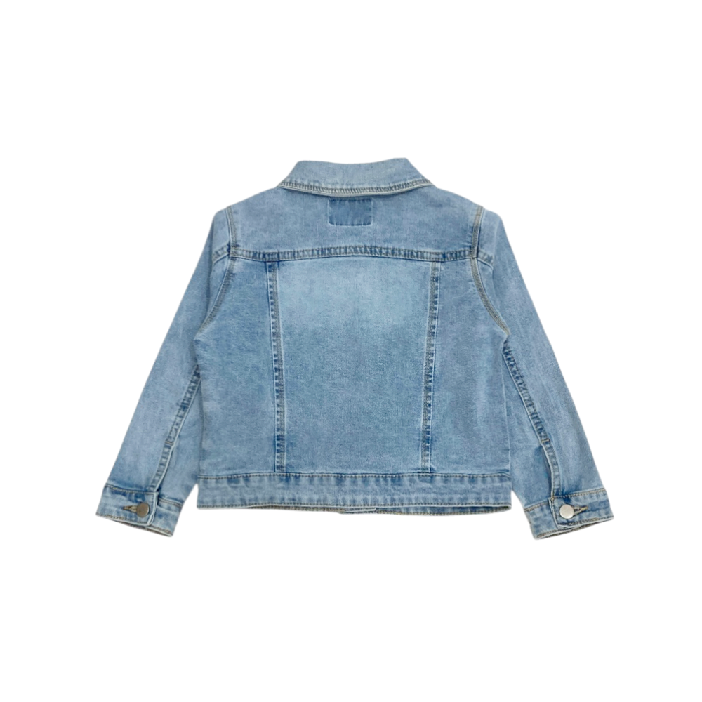 giacca jeans bambina 3/4-11/12 anni