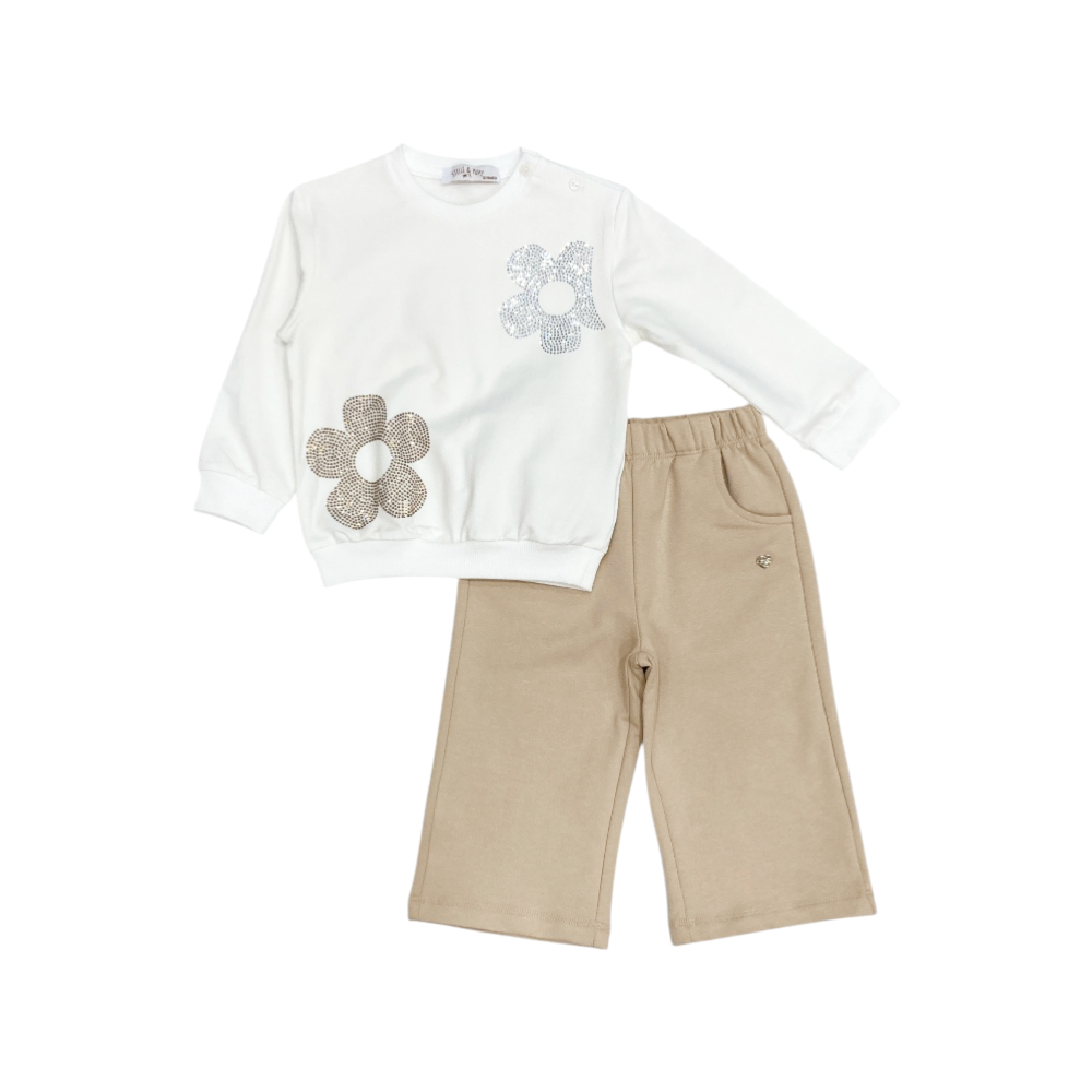 completo bambina felpa leggera 12/36 mesi