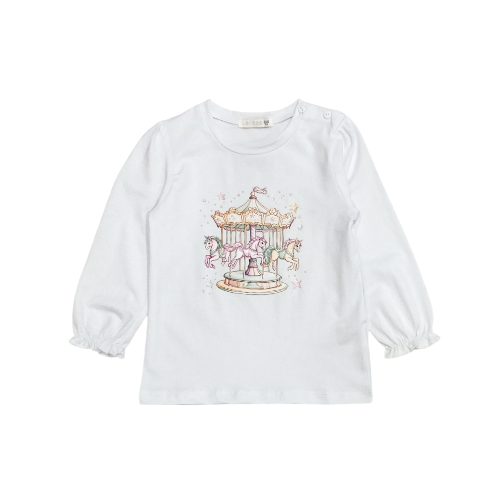 t-shirt bambina cotone 12/36 mesi