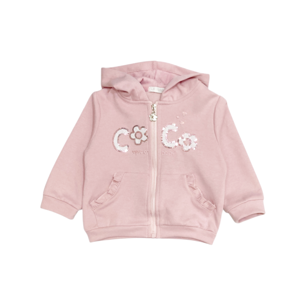 tuta bambina felpa leggera 12/36 mesi