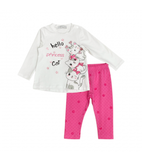 completo bambina cotone 12/36 mesi