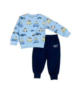 tuta bambino felpa leggera 12/36 mesi