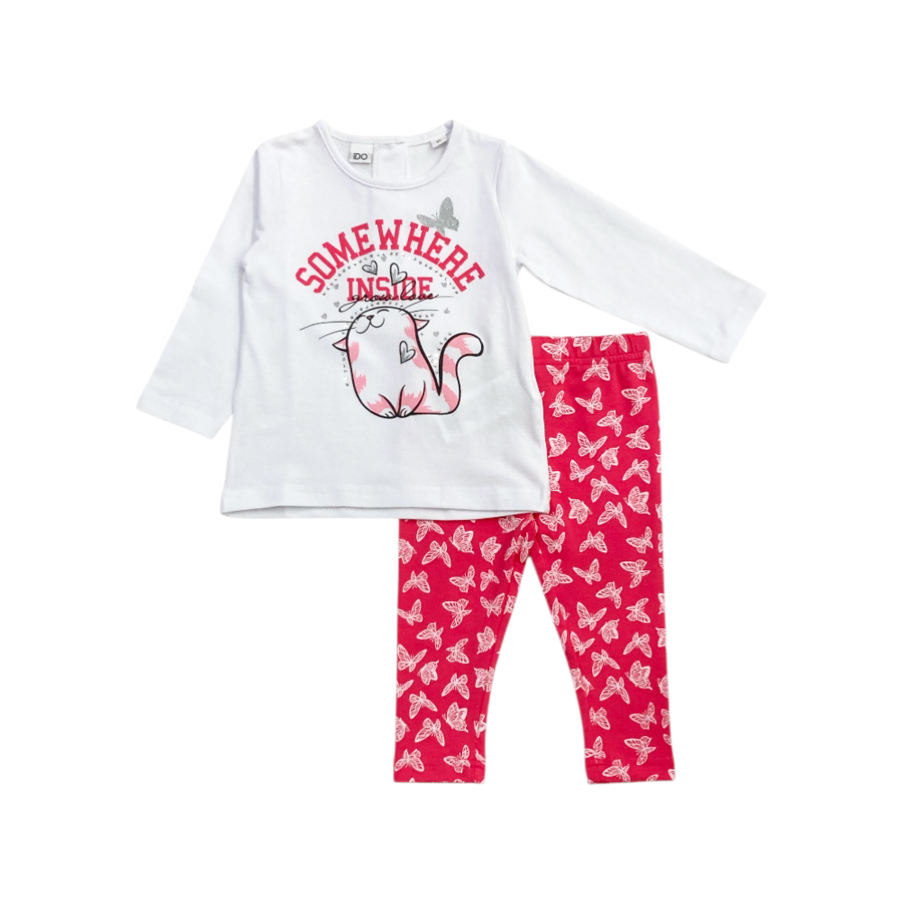 completo bambina cotone 9/30 mesi