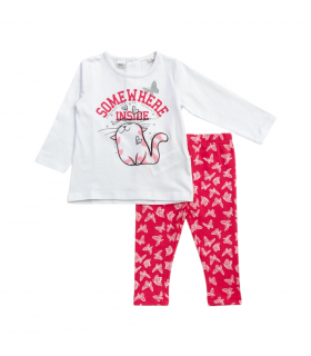 completo bambina cotone 3/6 anni