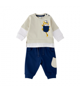 tuta bambino felpa leggera 3/24 mesi