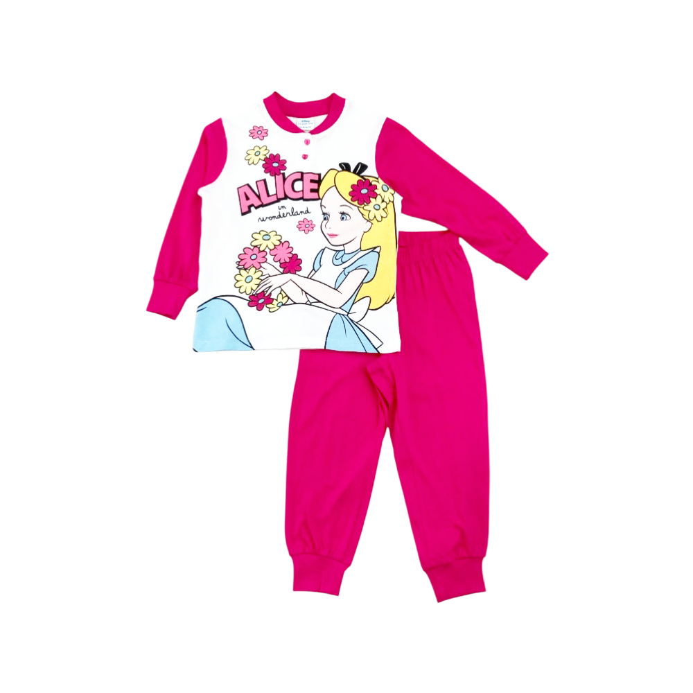 pigiama bambina cotone alice 3/4-9/10 anni