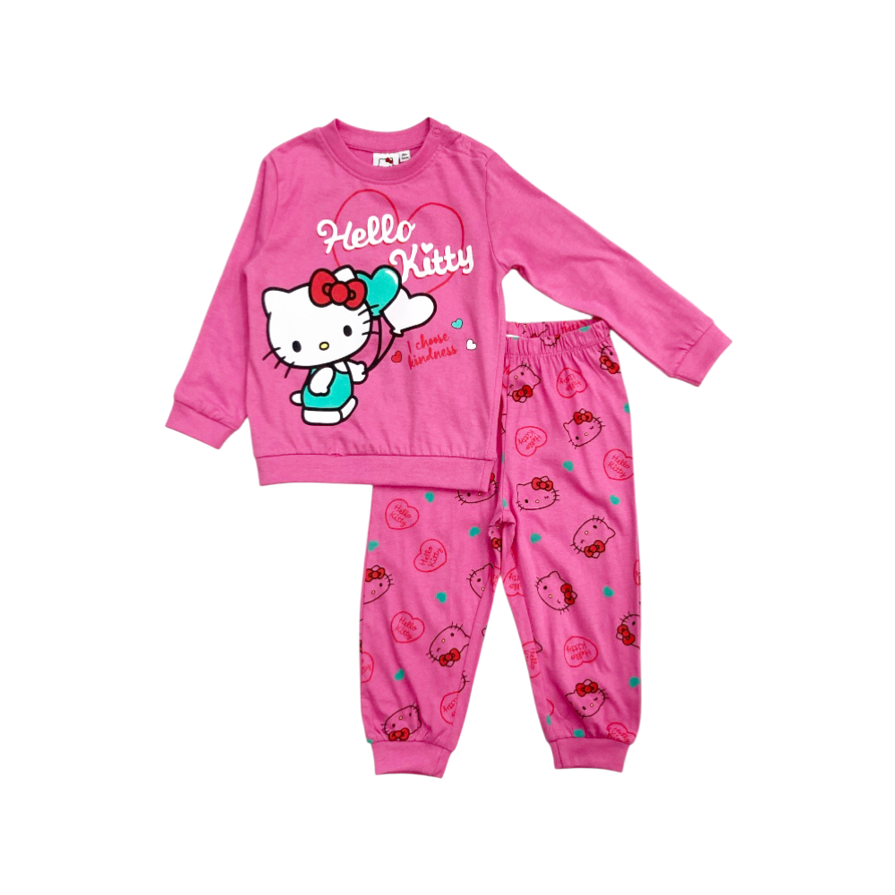 pigiama cotone bambina hello kitty 12/30 mesi