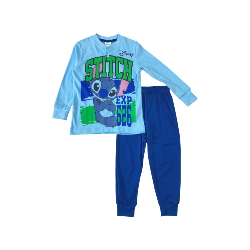 pigiama bambino cotone stitch 3/4-9/10 anni