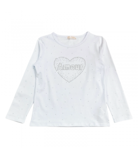 t-shirt bambina cotone 3/4-7/8 anni