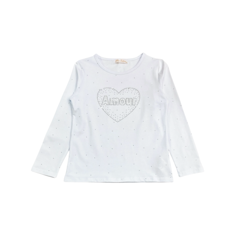 t-shirt bambina cotone 3/4-7/8 anni