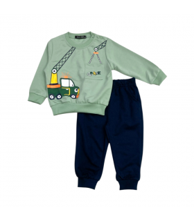 tuta bambino felpa leggera 12/36 mesi