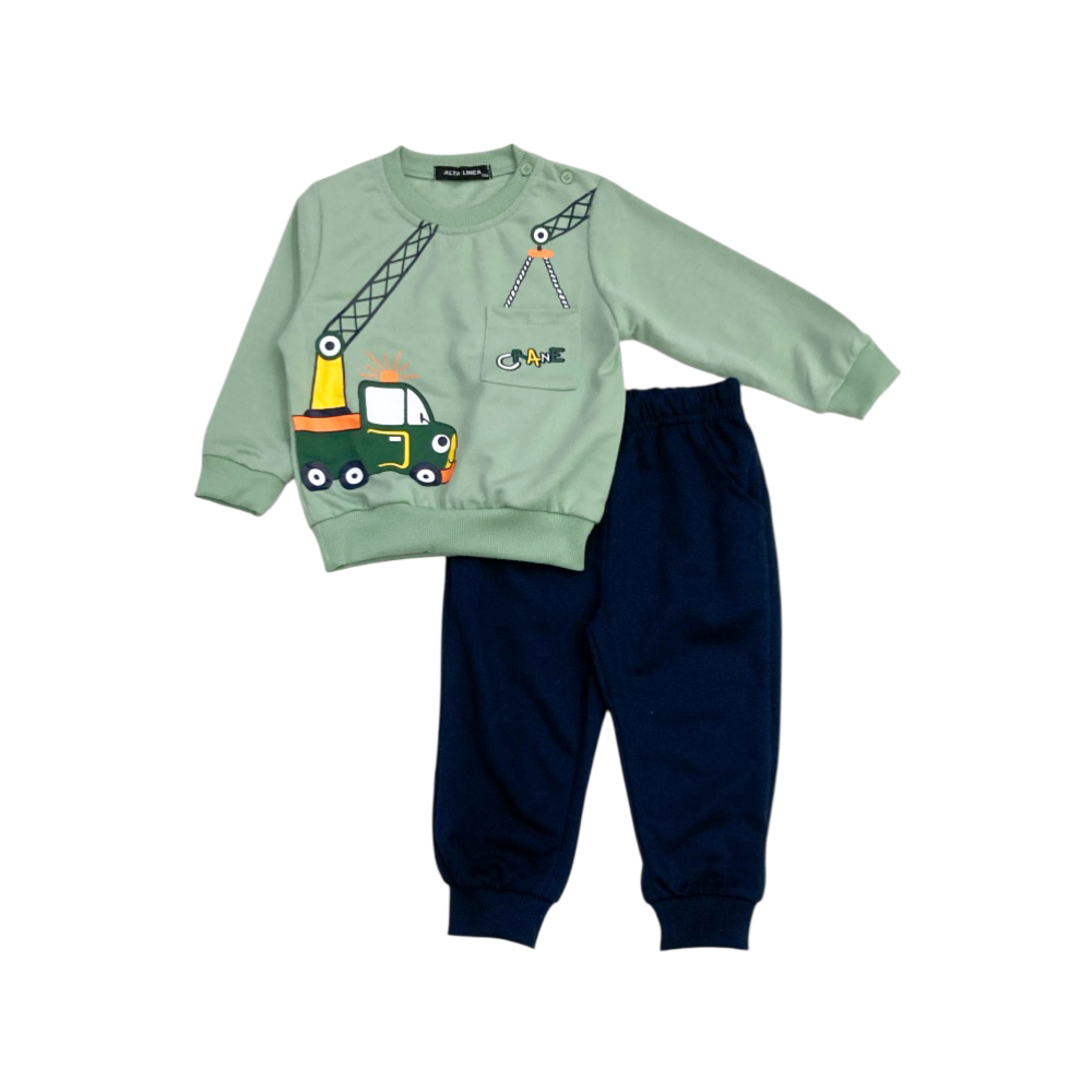 tuta bambino felpa leggera 12/36 mesi