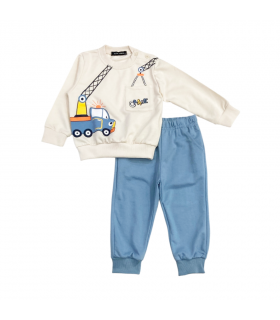 tuta bambino felpa leggera 12/36 mesi