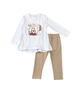 completo bambina cotone 1/5 anni