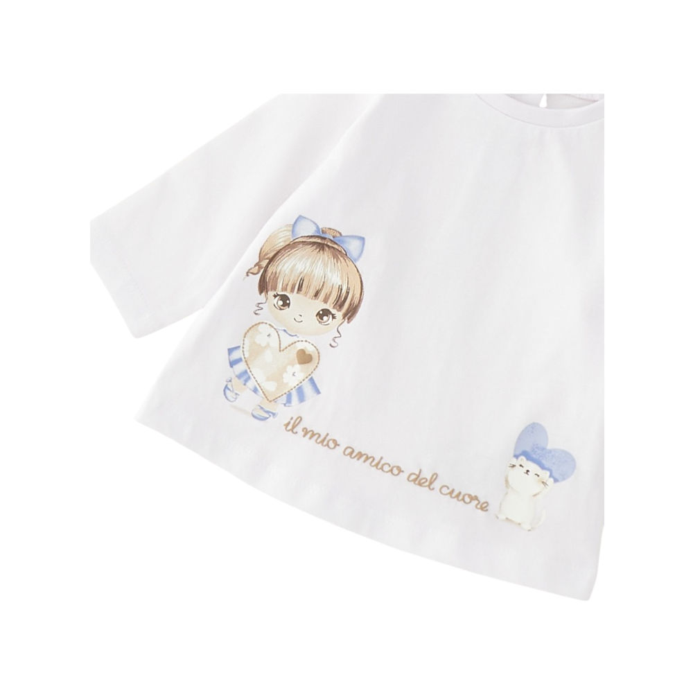 t-shirt bambina cotone 1/24 mesi