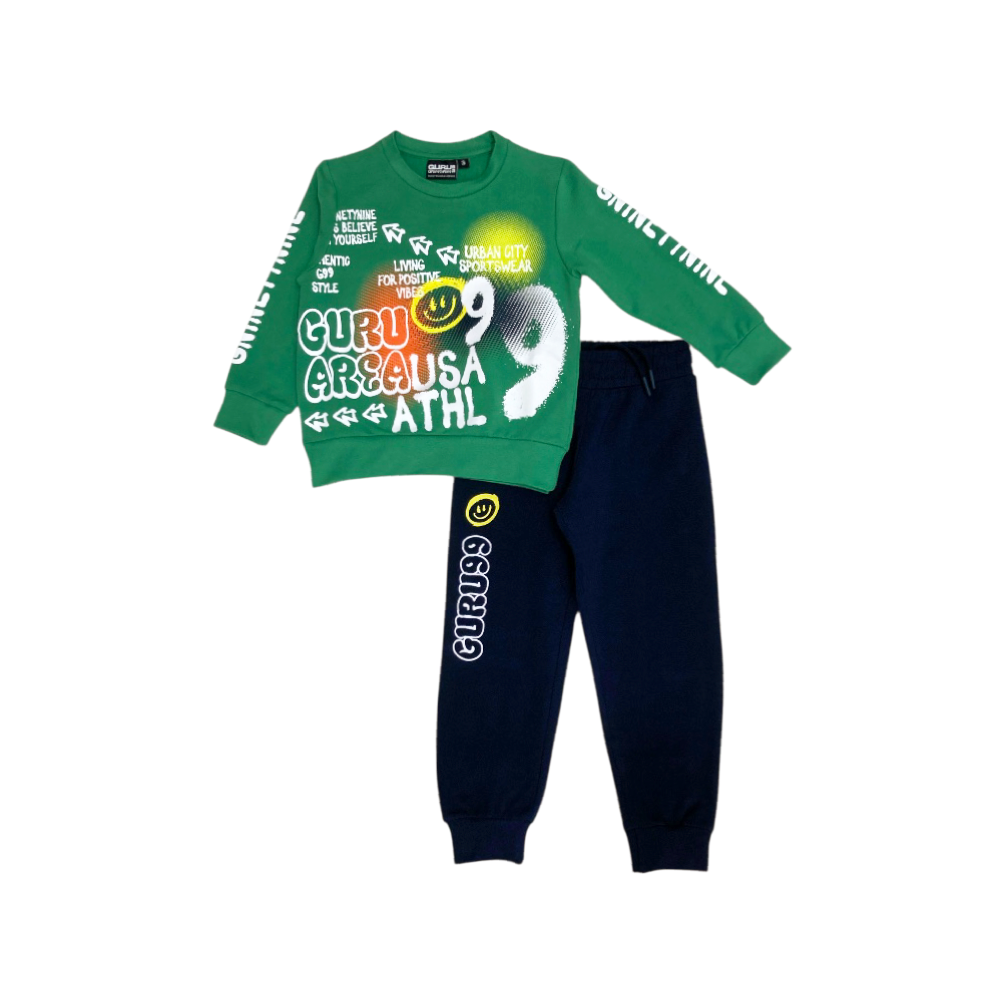 tuta bambino felpa leggera 3/7 anni