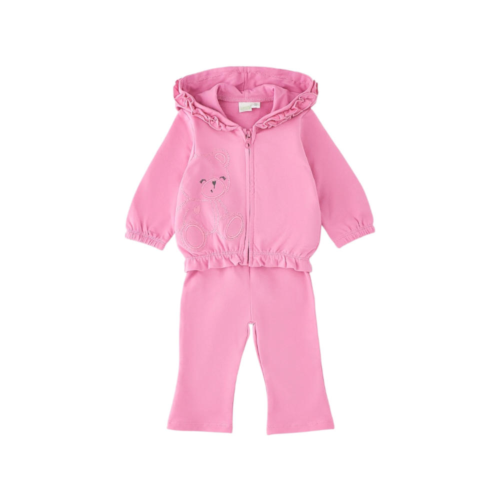 tuta bambina felpa leggera 3/24 mesi