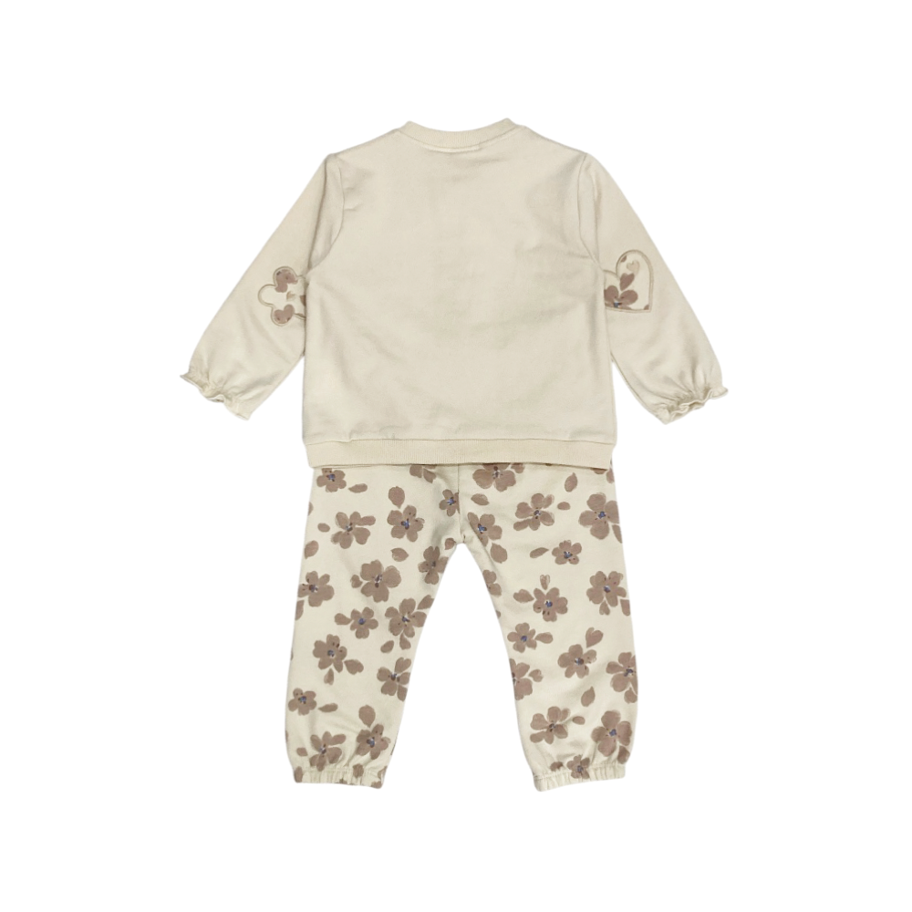 tuta bambina felpa leggera 3/24 mesi