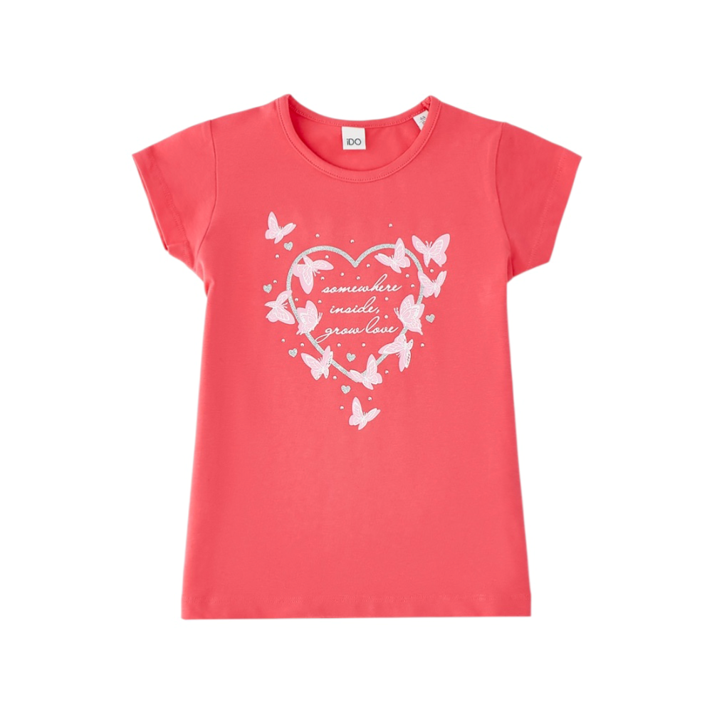 t-shirt bambina cotone 9/30 mesi