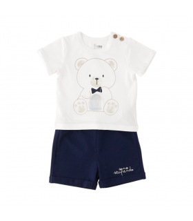 completo corto bambino cotone 3/9 mesi