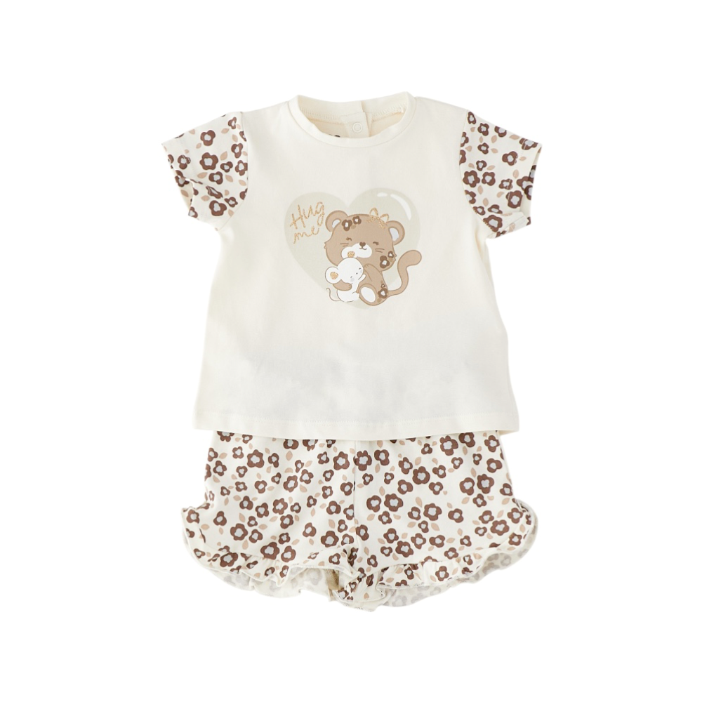 completo corto bambina 3/24 mesi