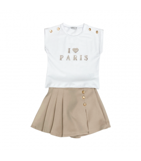 completo corto bambina 3/4-11/12 anni