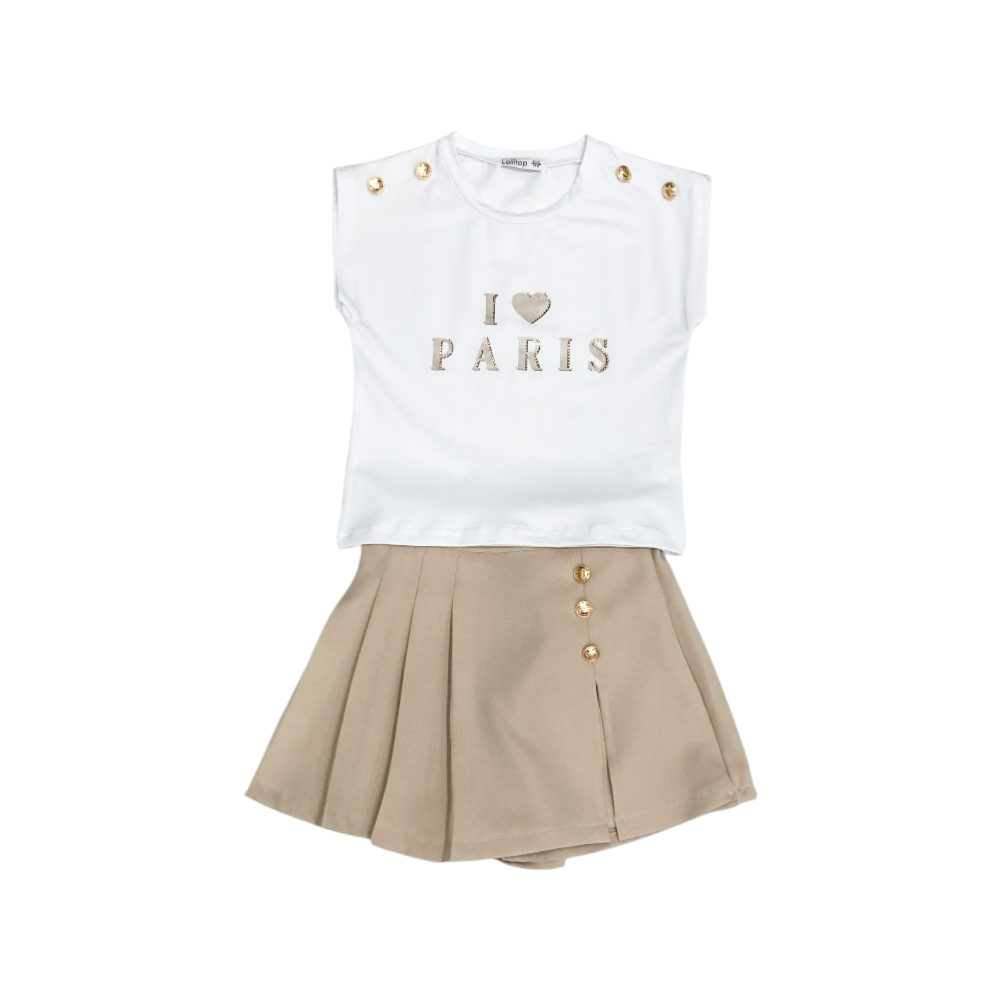 completo corto bambina 3/4-11/12 anni