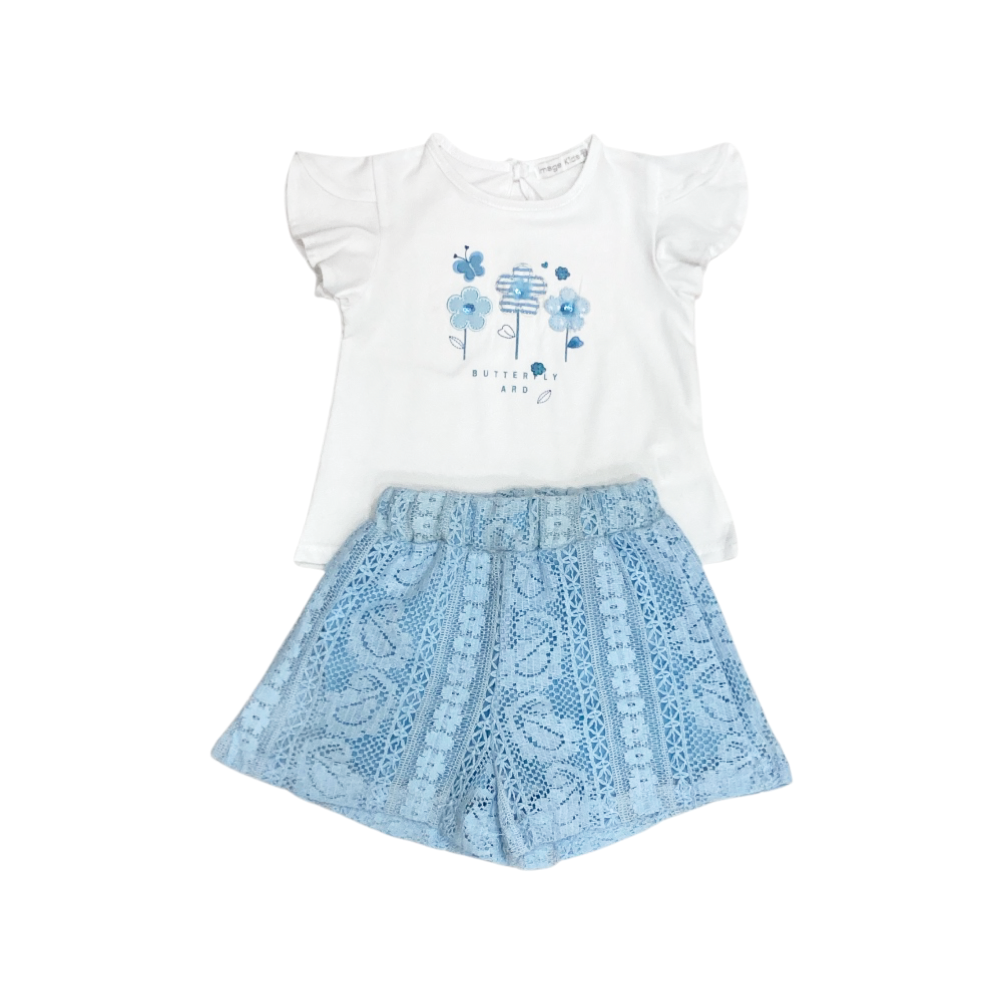 completo corto bambina 12/36 mesi