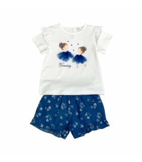 completo corto bambina 12/36 mesi