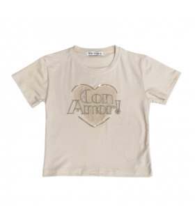 t-shirt bambina jersey 4/12 anni