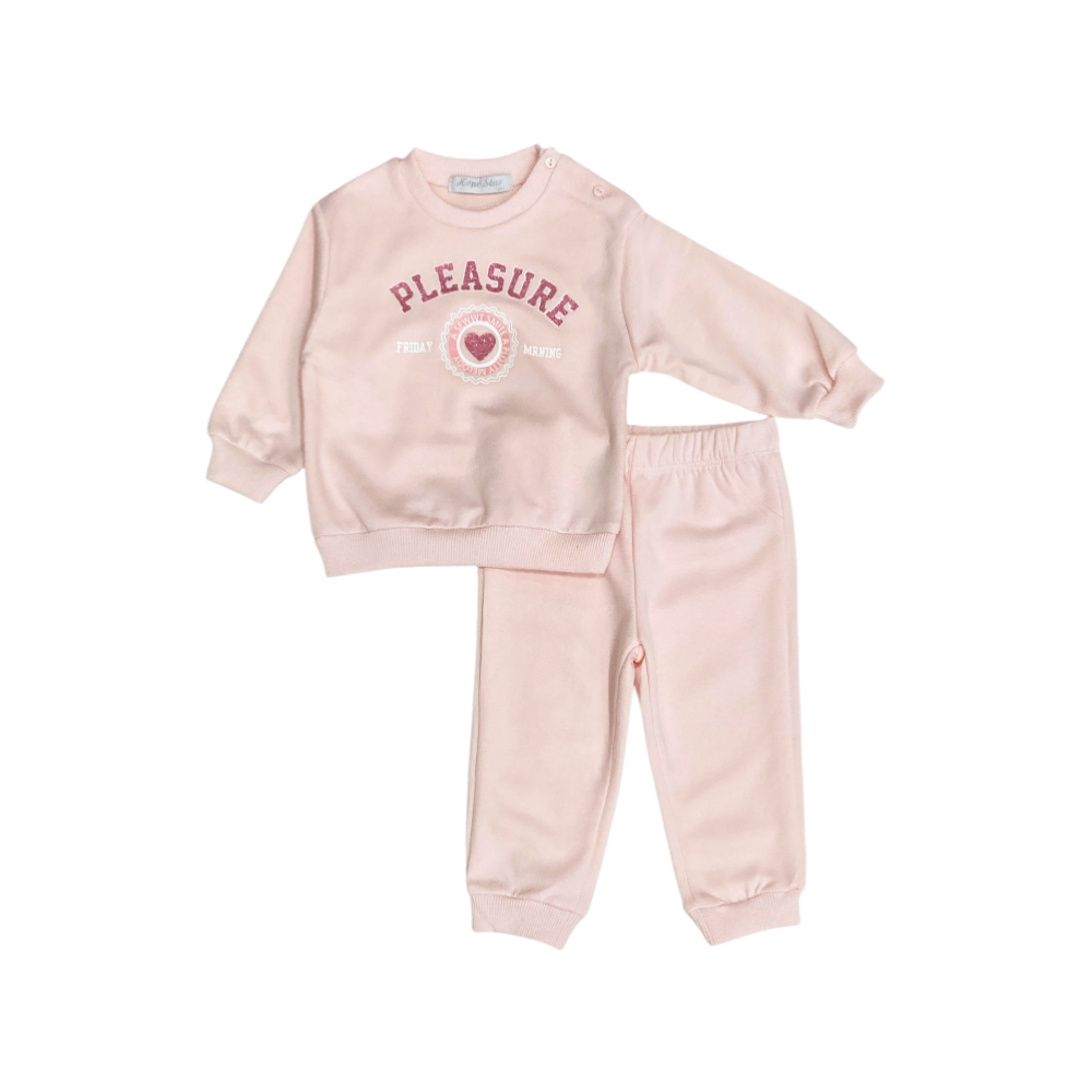 tuta bambina felpa leggera 12/36 mesi