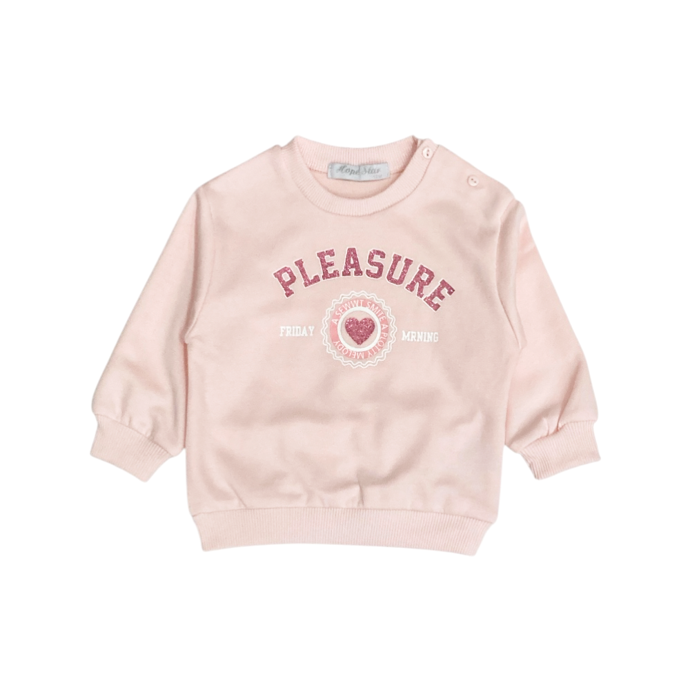 tuta bambina felpa leggera 12/36 mesi