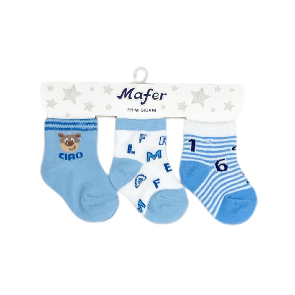 set 3 paia calzini cotone